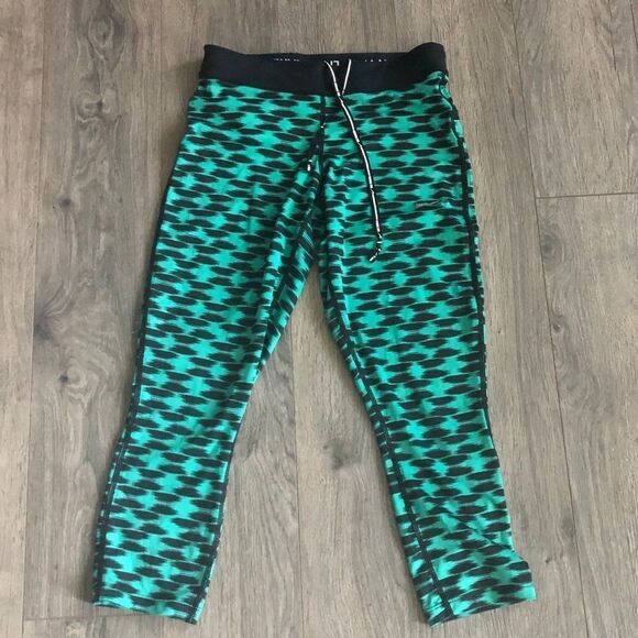 Women’s Green print Nike running tights - Picture 1 of 5